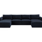 Willow Navy Modular 6 Piece U Sectional