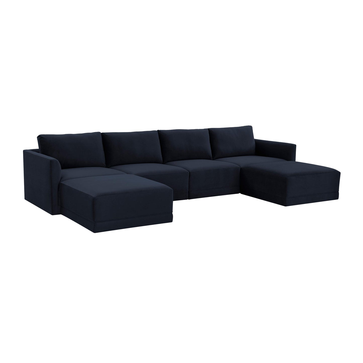 Willow Navy Modular 6 Piece U Sectional