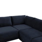 Willow Navy Modular 8 Piece Large U Sectional