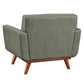 Lyon Smoke Grey Leather Chair