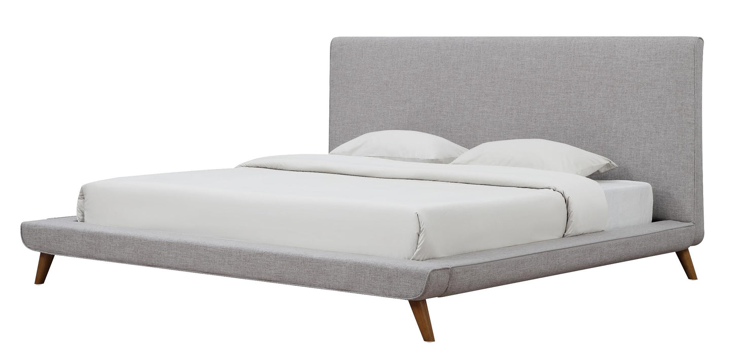 Nixon Beige Linen Bed in King