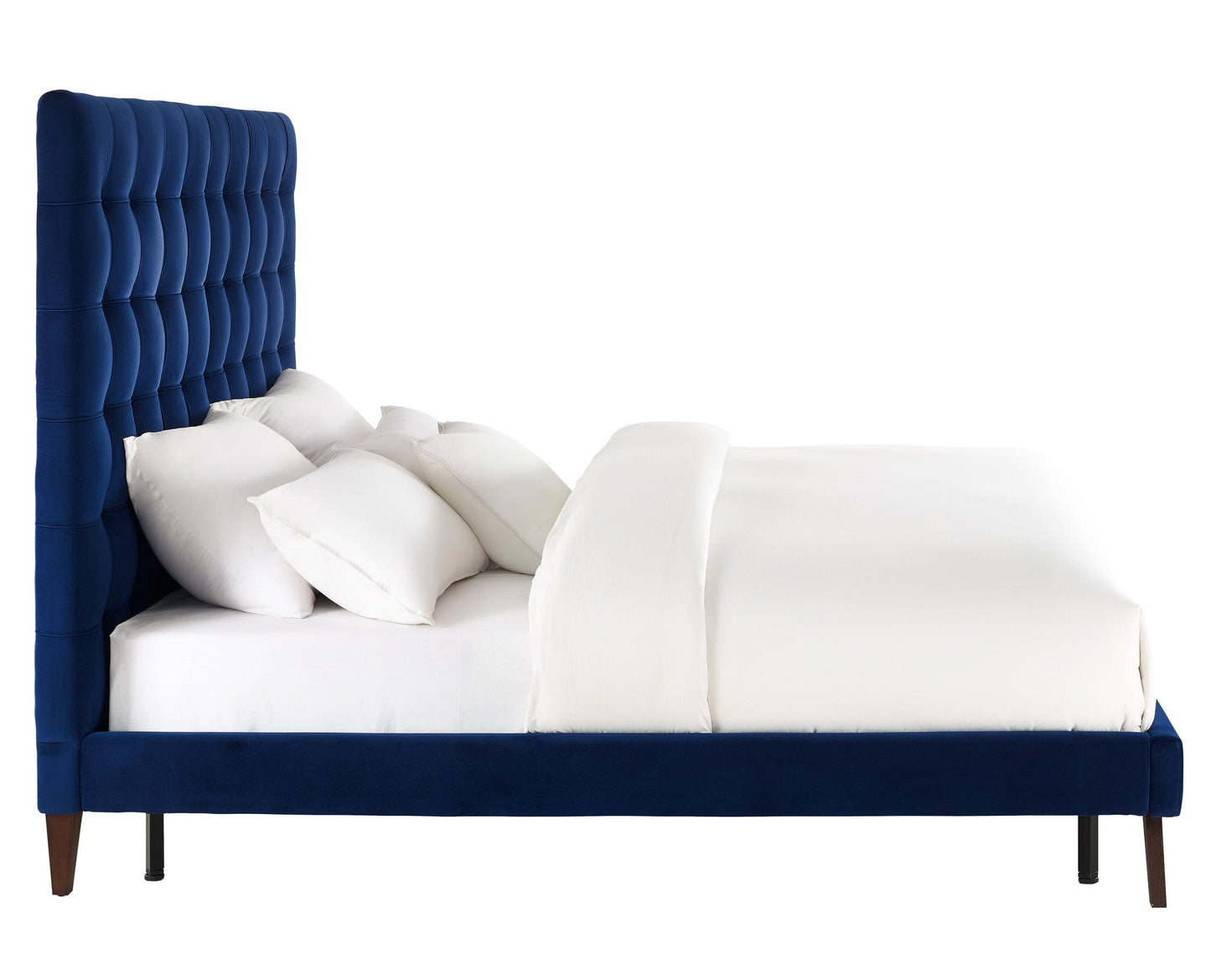 Eden Navy Velvet Bed in King