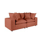 Cali Rust Modular 2 Piece Loveseat