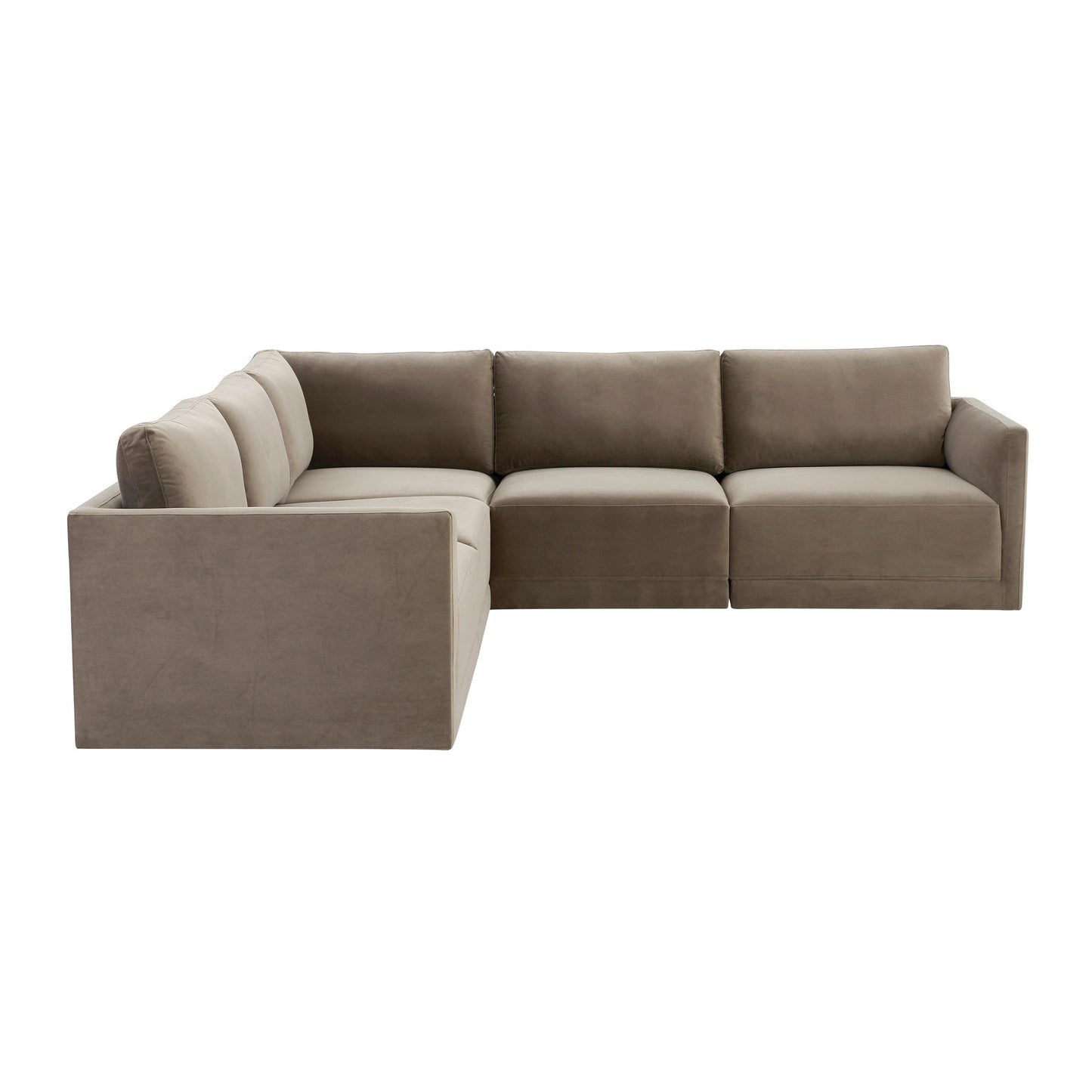 Willow Taupe Modular 5 Piece L Sectional