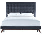 Eden Grey Velvet Bed in Queen