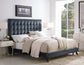 Eden Grey Velvet Bed in Queen