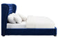 Finley Blue Velvet Bed in King