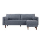 Cave Navy Tweed Sectional