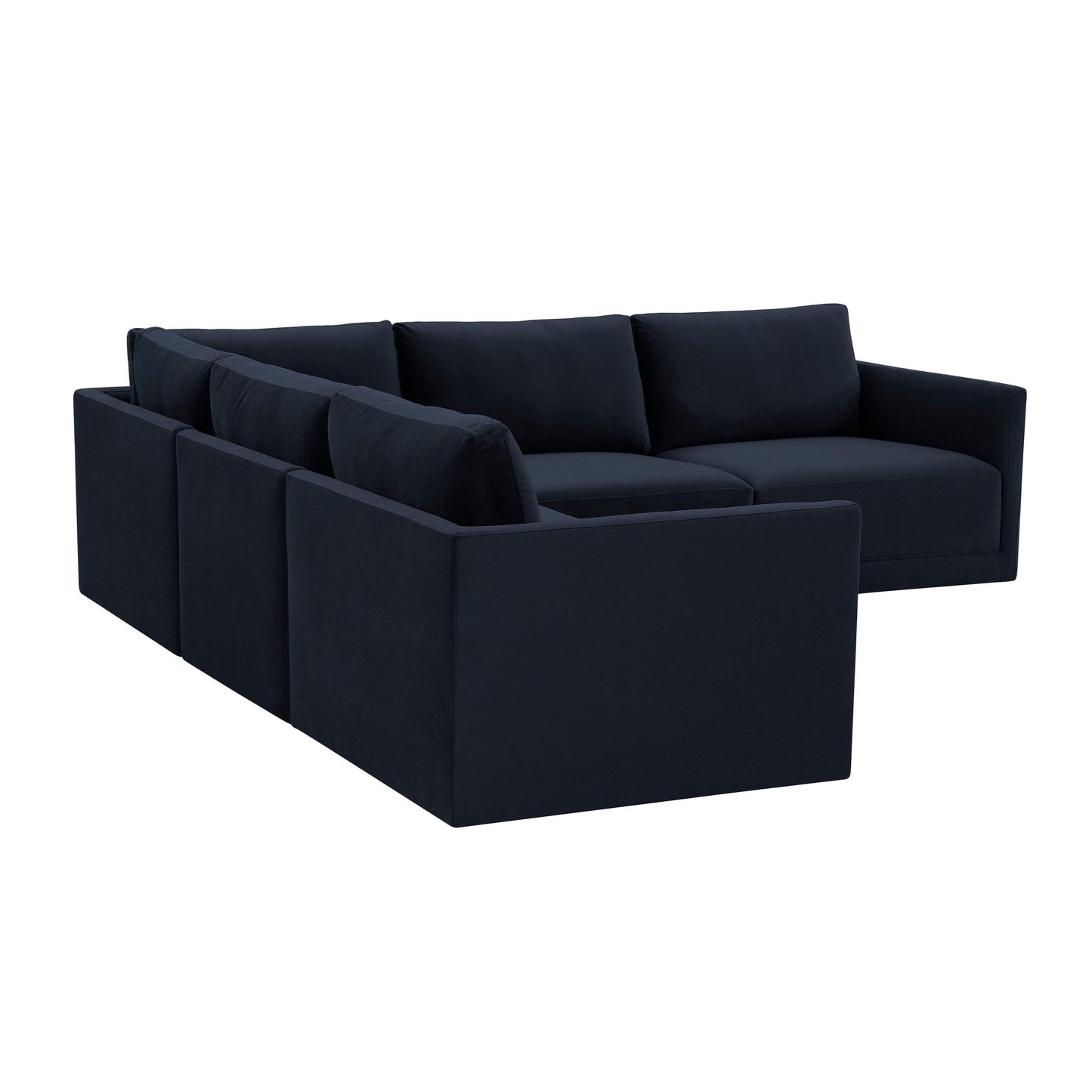 Willow Navy Modular 5 Piece L Sectional