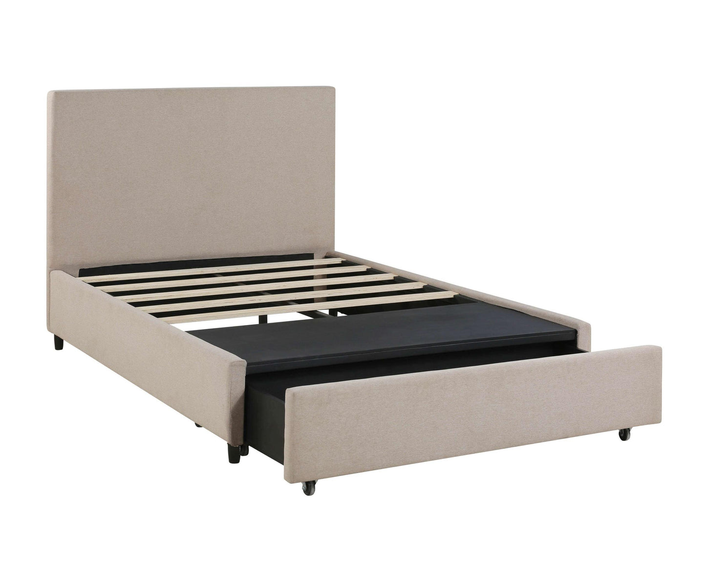Edgar Beige Storage Bed in King
