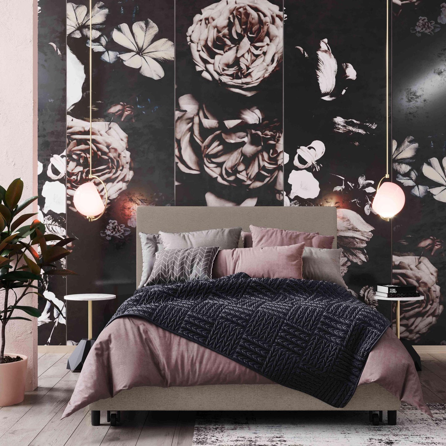 Edgar Beige Storage Bed in King