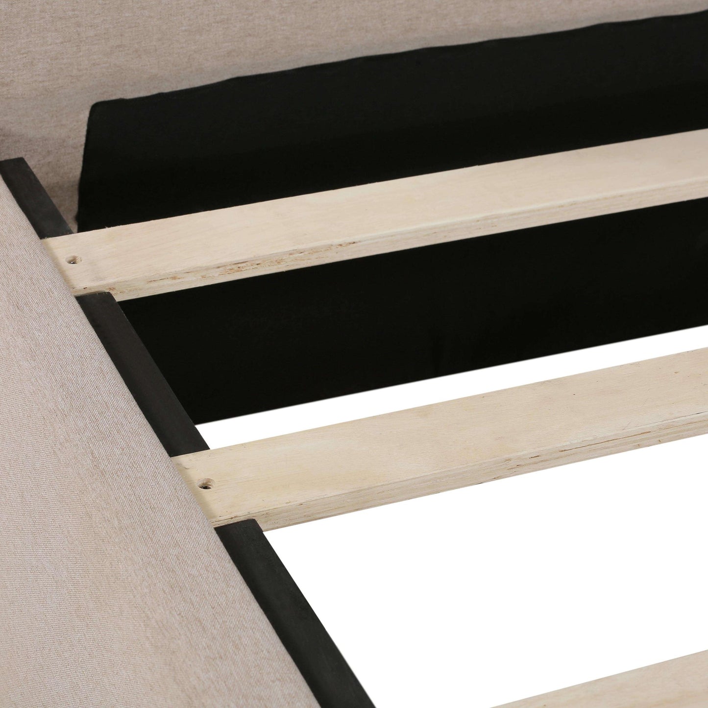 Edgar Beige Storage Bed in King