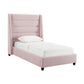 Koah Blush Velvet Bed in Twin