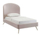 Vivi Blush Velvet Bed in Twin