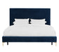 Delilah Navy Textured Velvet Bed in King