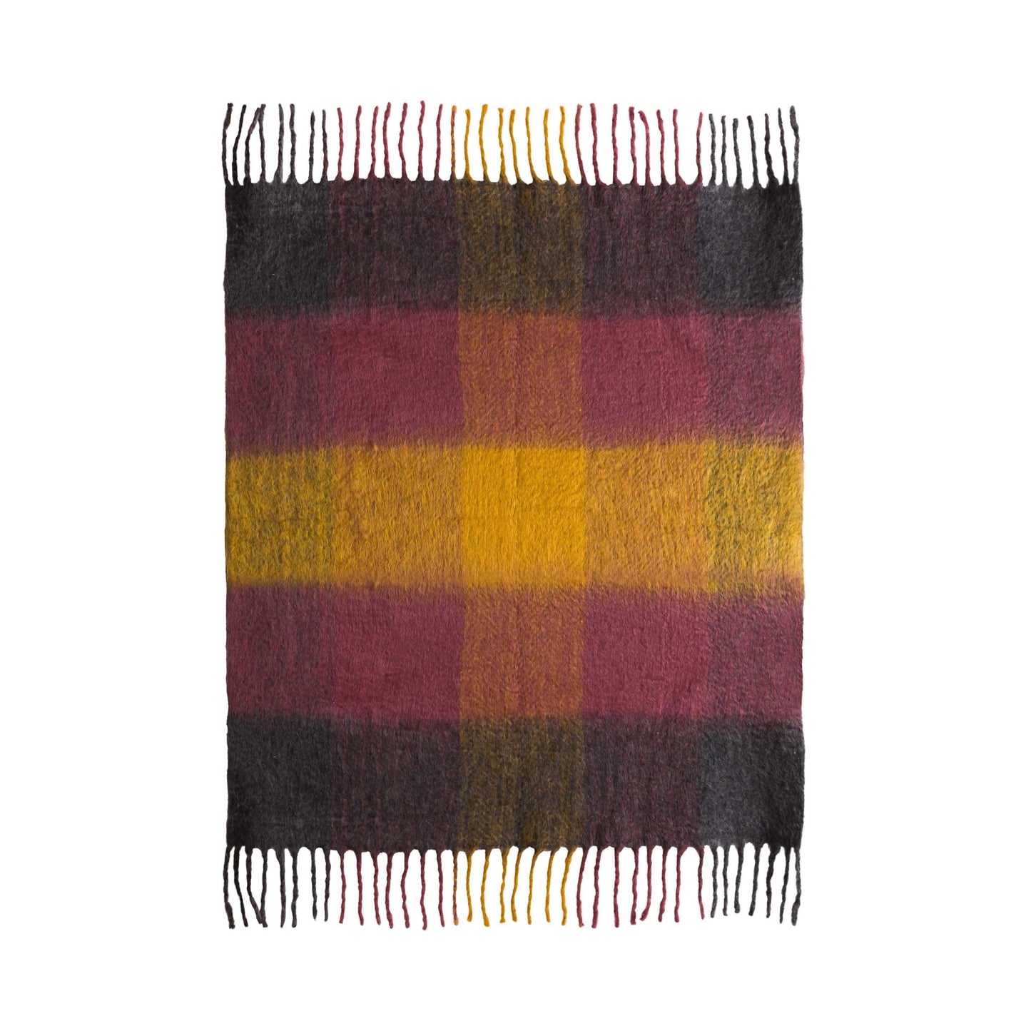 Afrino Wool Colored Throw
