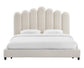 Celine Cream Velvet Bed in King by Inspire Me! Home Decor