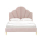 Bianca Blush Velvet Bed in Full