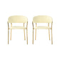 Padma Cream Vegan Leather Chair (Set of 2)