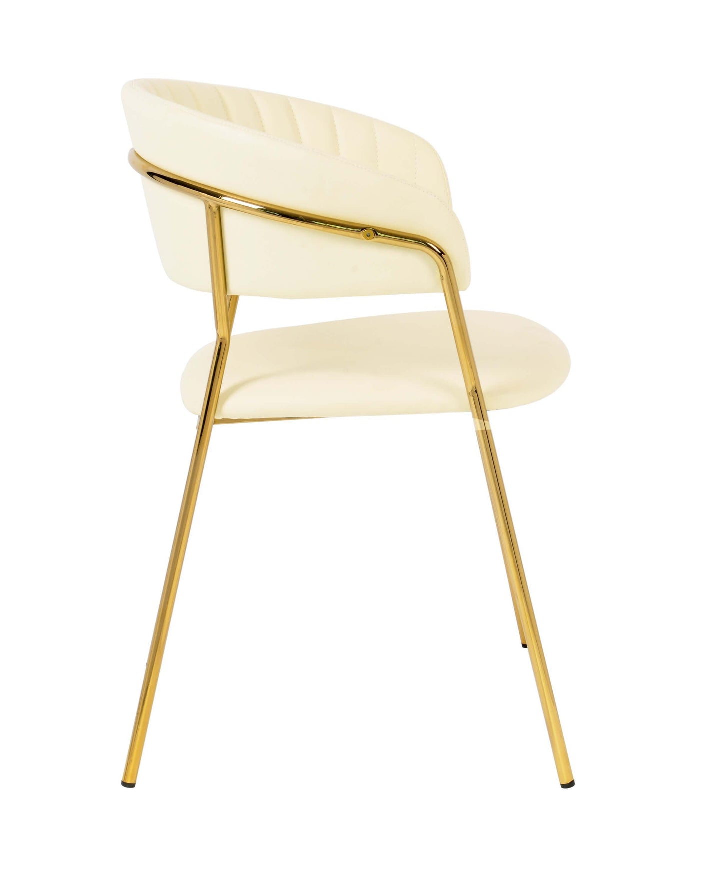 Padma Cream Vegan Leather Chair (Set of 2)