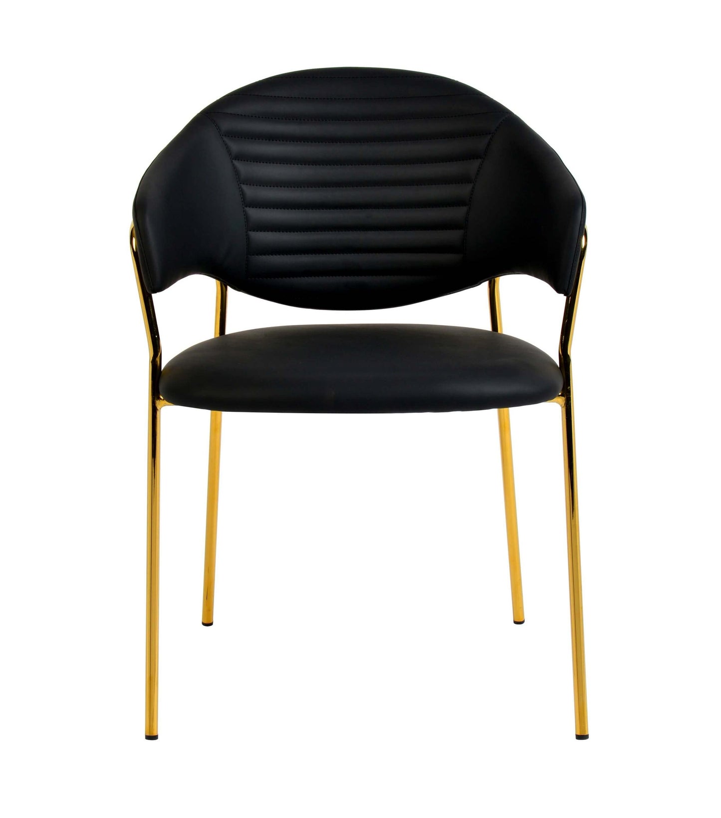 Cay Black Vegan Leather Chair (Set of 2)