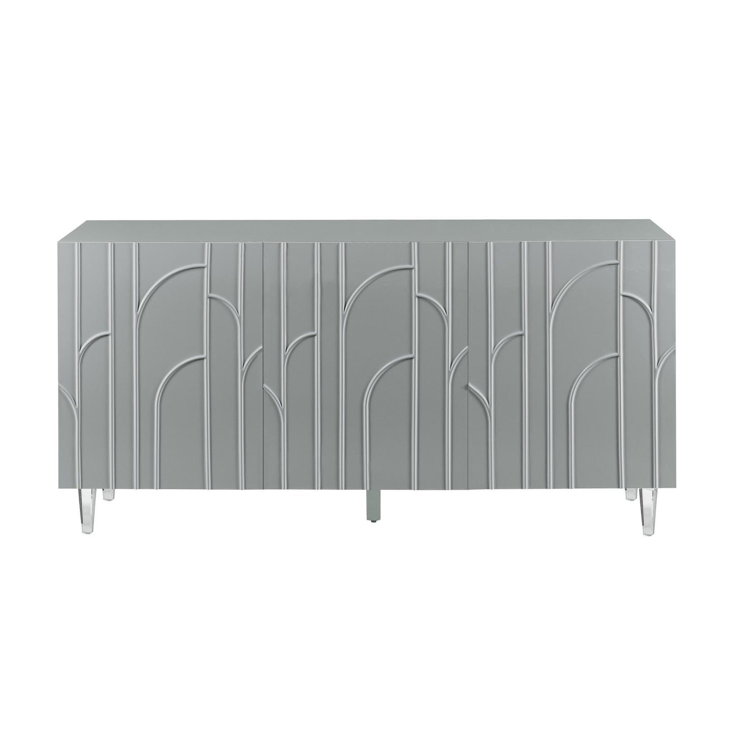Deco Grey Lacquer Buffet