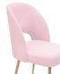 Swell Blush Velvet Chair