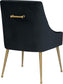 Beatrix Black Velvet Side Chair