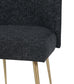 Batik Black Textured Linen Dining Chair