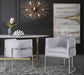 Giselle Grey Velvet Dining Chair - Silver Frame by Inspire Me! Home Decor