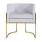 Giselle Grey Velvet Dining Chair - Gold Frame by Inspire Me! Home Decor