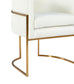 Giselle Cream Velvet Dining Chair - Gold Frame by Inspire Me! Home Decor