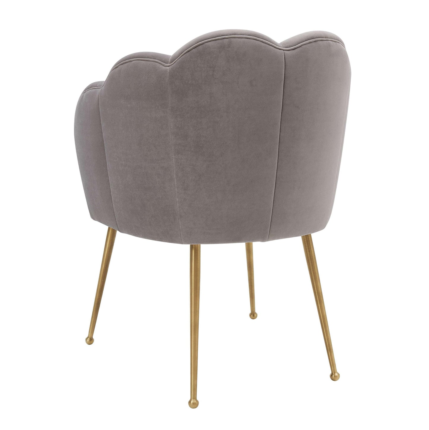 Peony Grey Velvet Dining Chair