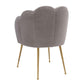 Peony Grey Velvet Dining Chair