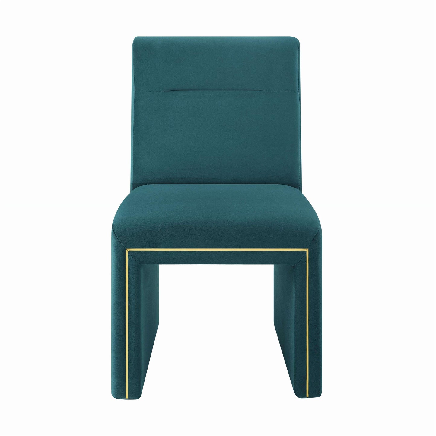 Jaffa Teal Performance Velvet Dining Chair