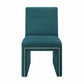 Jaffa Teal Performance Velvet Dining Chair