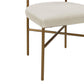 Kim Performance Velvet Chair in Cream