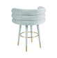 Betty Mint Green Velvet Counter Stool