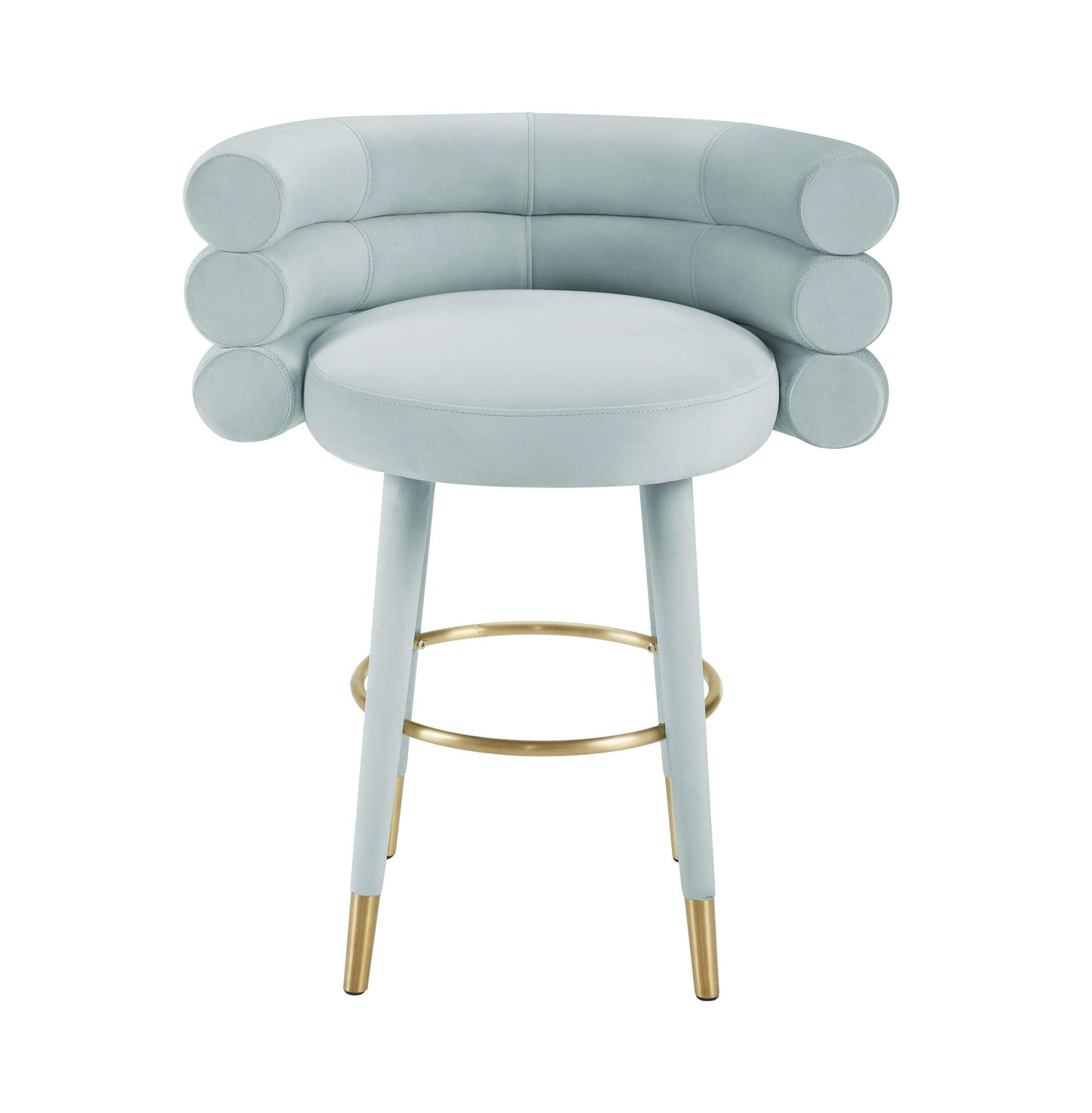 Betty Mint Green Velvet Counter Stool