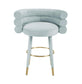 Betty Mint Green Velvet Counter Stool