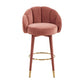 Myla Salmon Swivel Bar Stool