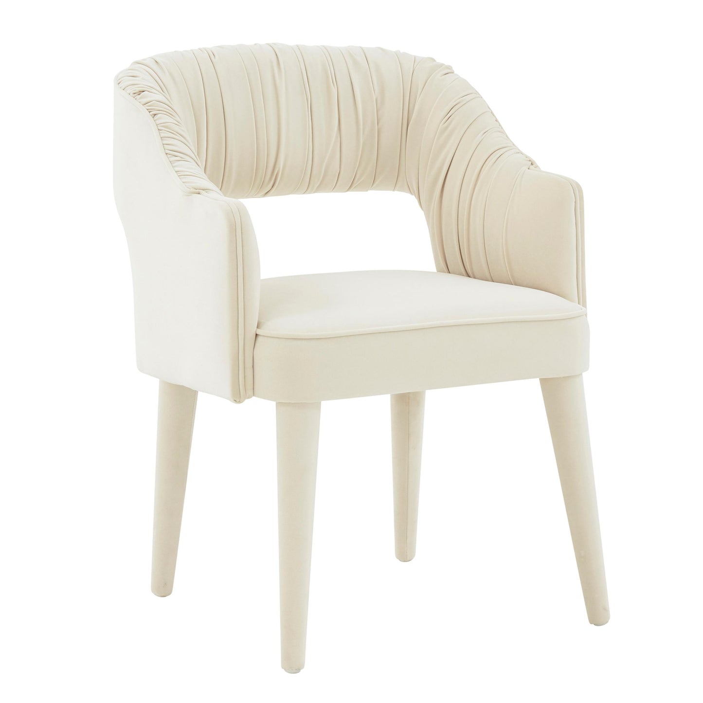 Zora Cream Velvet Dining Chair