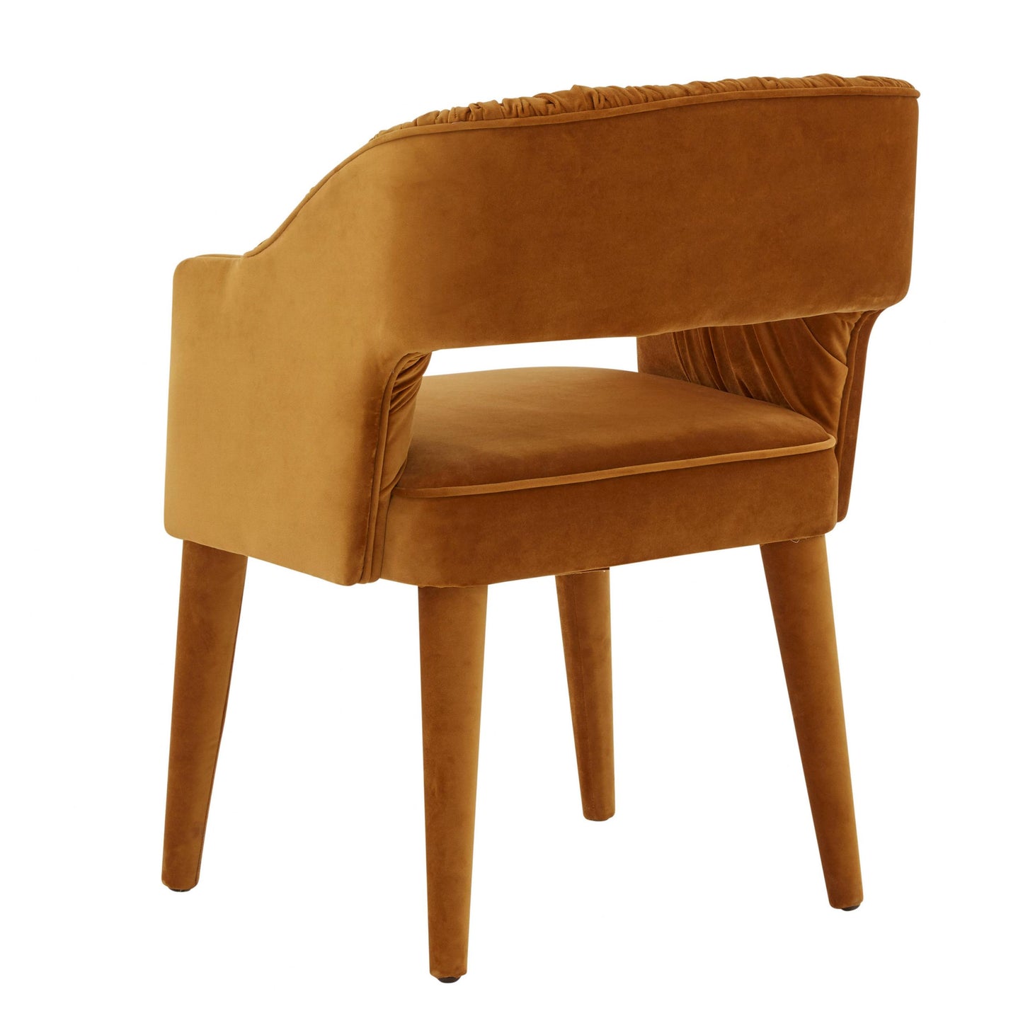 Zora Turmeric Velvet Dining Chair
