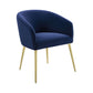 Arya Performance Velvet Navy Dining Chair