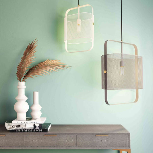 Klaus White Metal Pendant