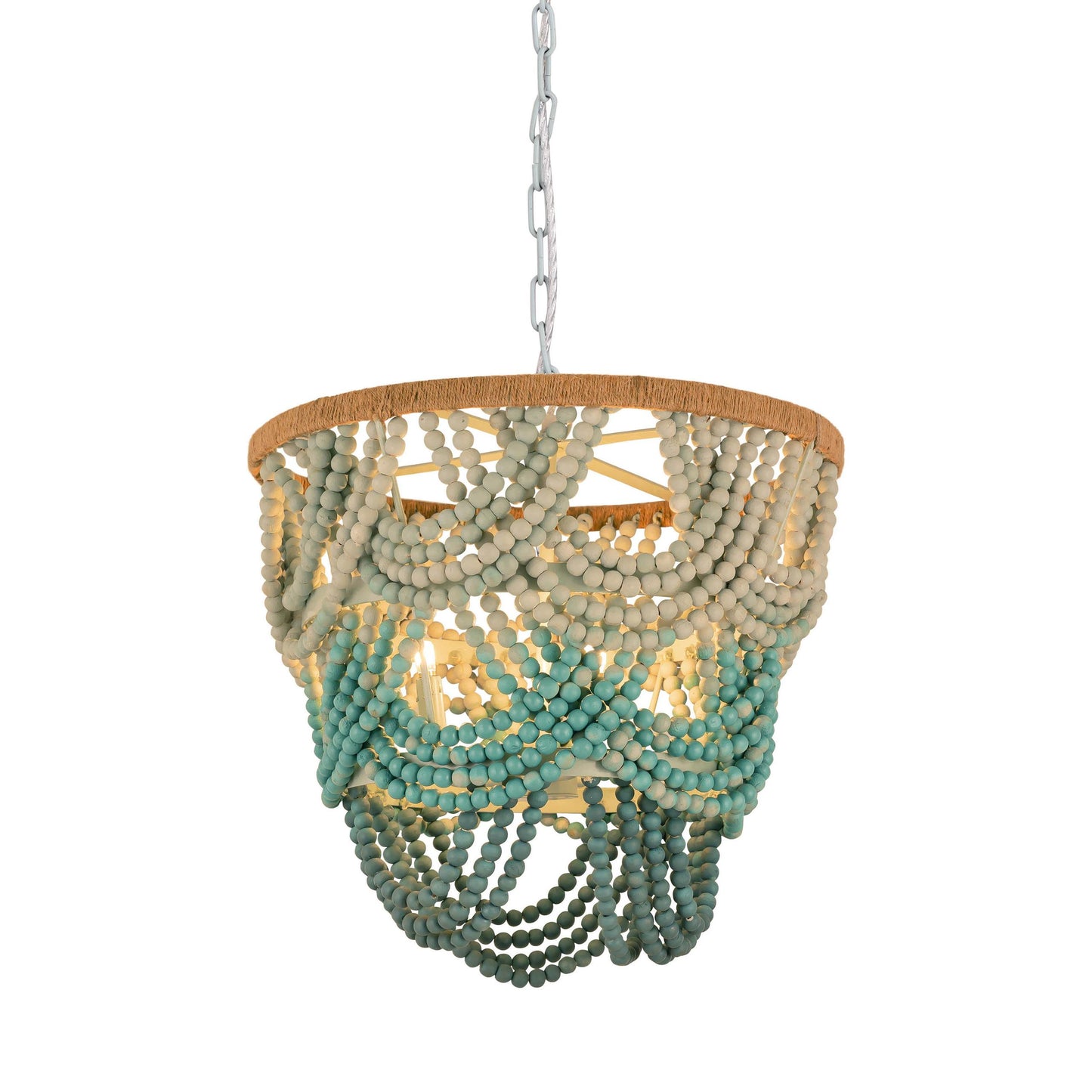 Jade Beaded Chandelier