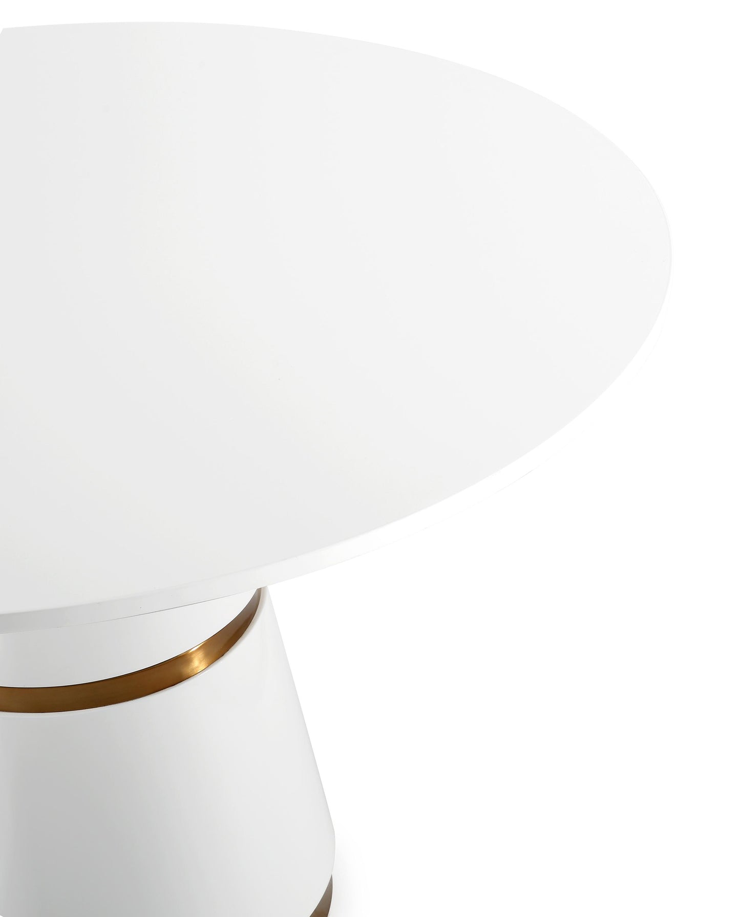 Rosa White 47" Round Dining Table