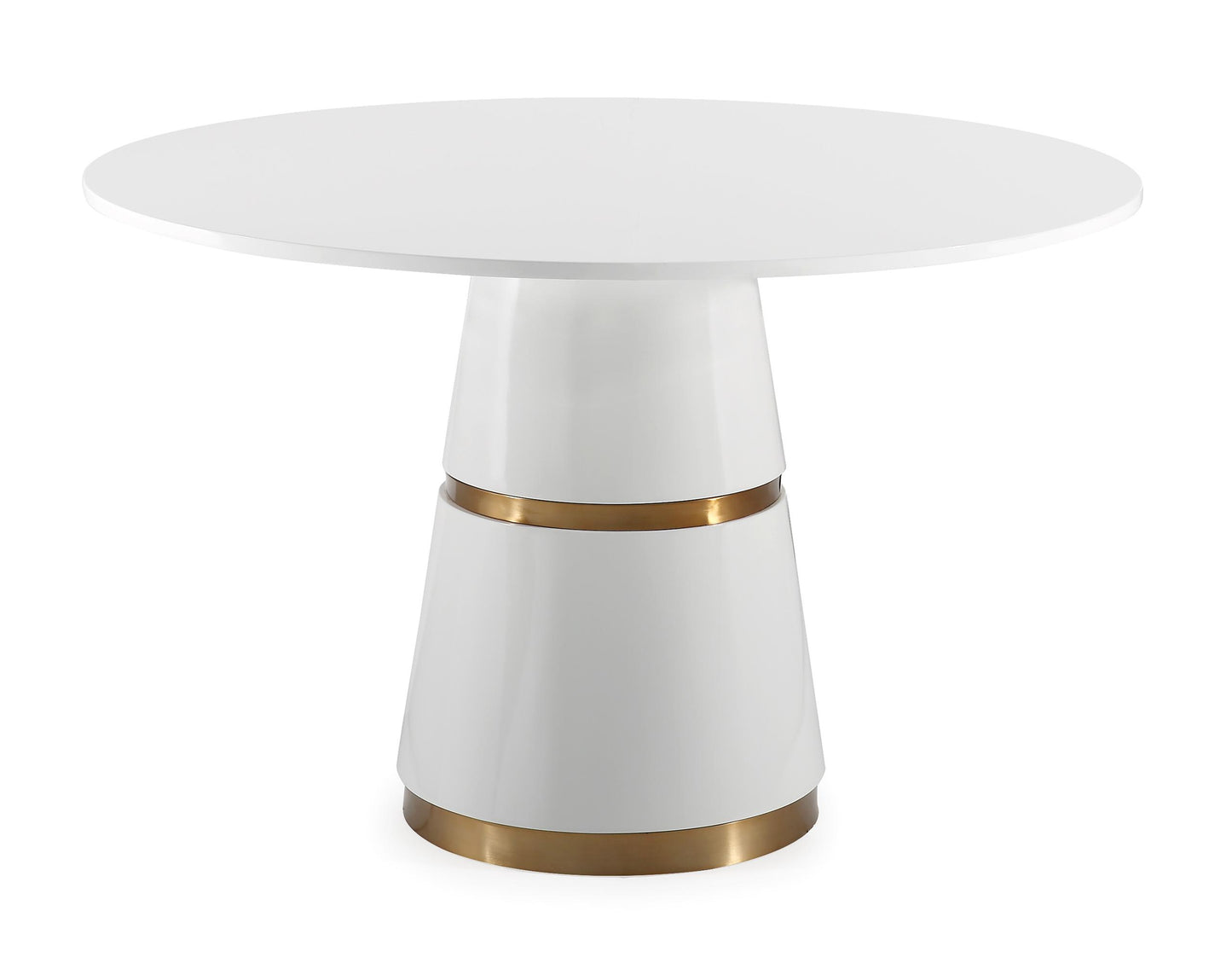 Rosa White 47" Round Dining Table