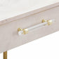 Brandyss White Burl Console / Desk