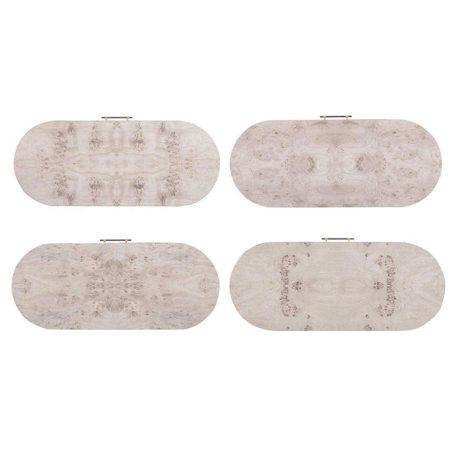 Brandyss White Burl Console / Desk